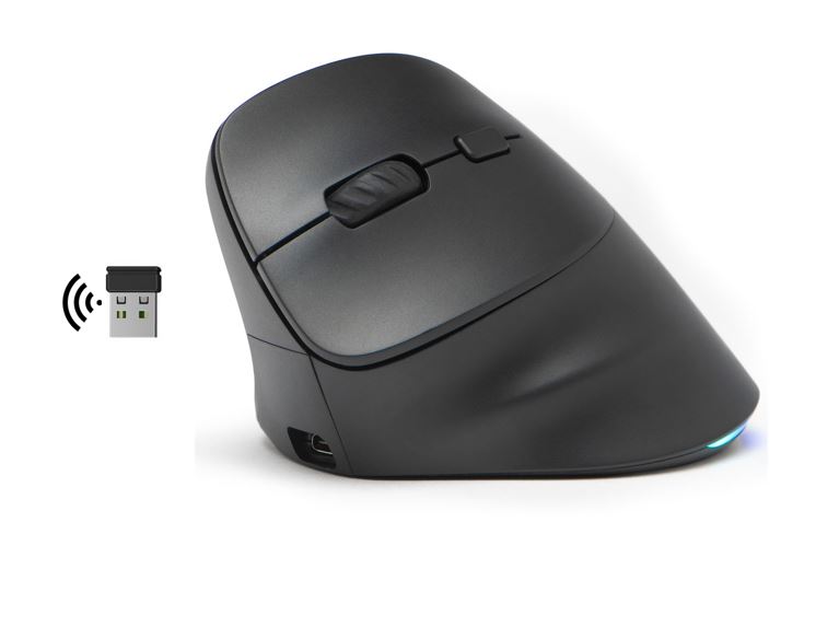 Matériels informatique souris ergo verticale BLUESTORK Ergo Lumi Sans Fil Gaucher infinytech Réunion 01