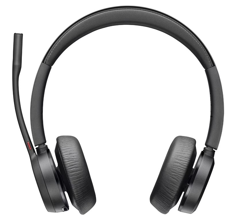 Matériels audio casque micro POLY Voyager 4320 USB-C avec dongle et base de chargement infinytech Réunion 02