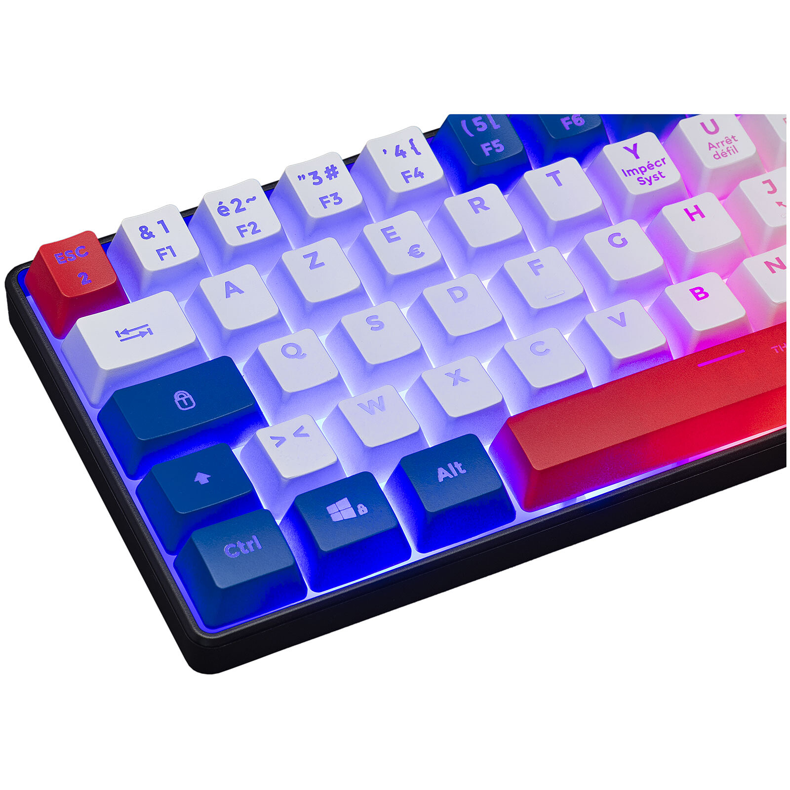Matériels informatique clavier The G-LAB Keyz Hydro BWR Noir infinytech Réunion 03