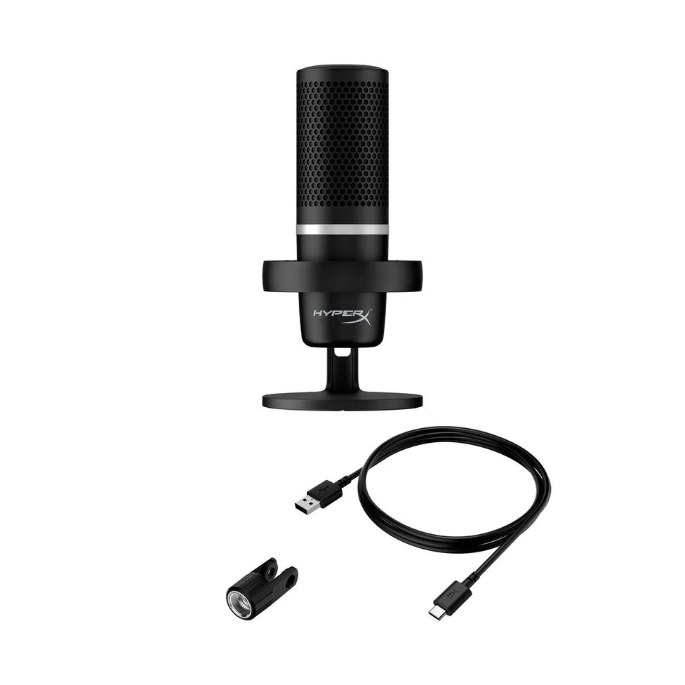 Matériels audio microphone HP HyperX DuoCast USB infinytech Réunion 06