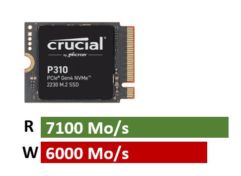 Matériels informatique disque SSD M.2 NVMe 2230 CRUCIAL P310 1To infinytech Réunion 01