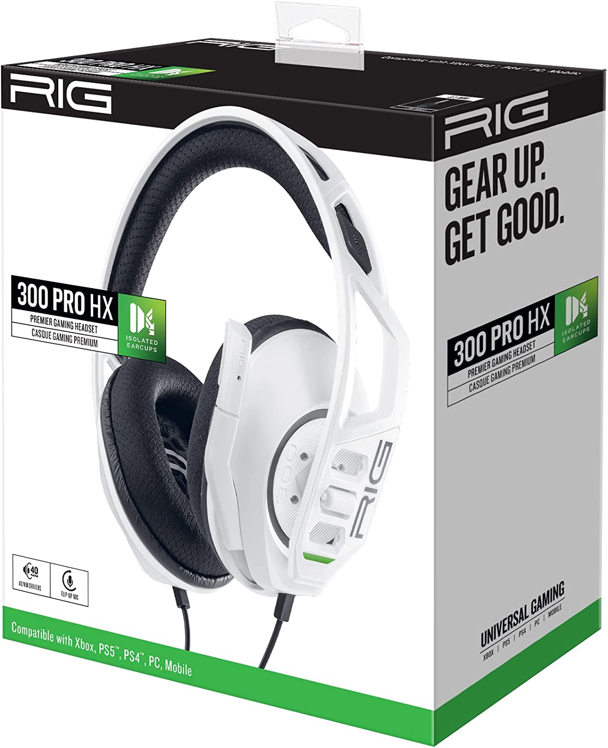 Matériels audio casque micro NACON RIG 300 PRO HX Blanc infinytech Réunion 02