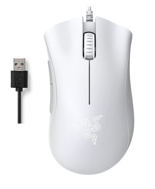 Matériels informatique souris RAZER DeathAdder Essential Blanche infinytech Réunion 01