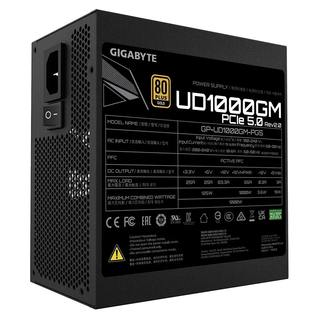 Matériels informatique alimentation GIGABYTE UD1000GM PG5 rev2 1000W infinytech Réunion 04