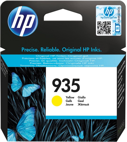 Consommables informatique cartouche jet d'encre HP 935 Yellow infinytech reunion