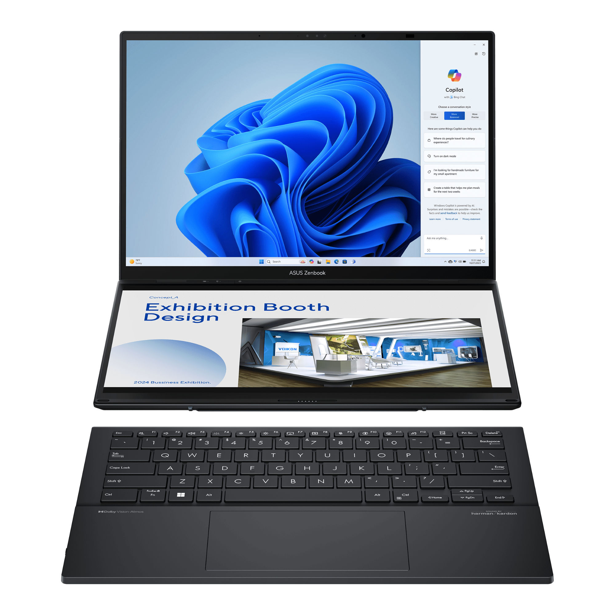 Matériels informatique pc portable ASUS ZenBook Duo UX8406MA-QL357X infinytech Réunion 01