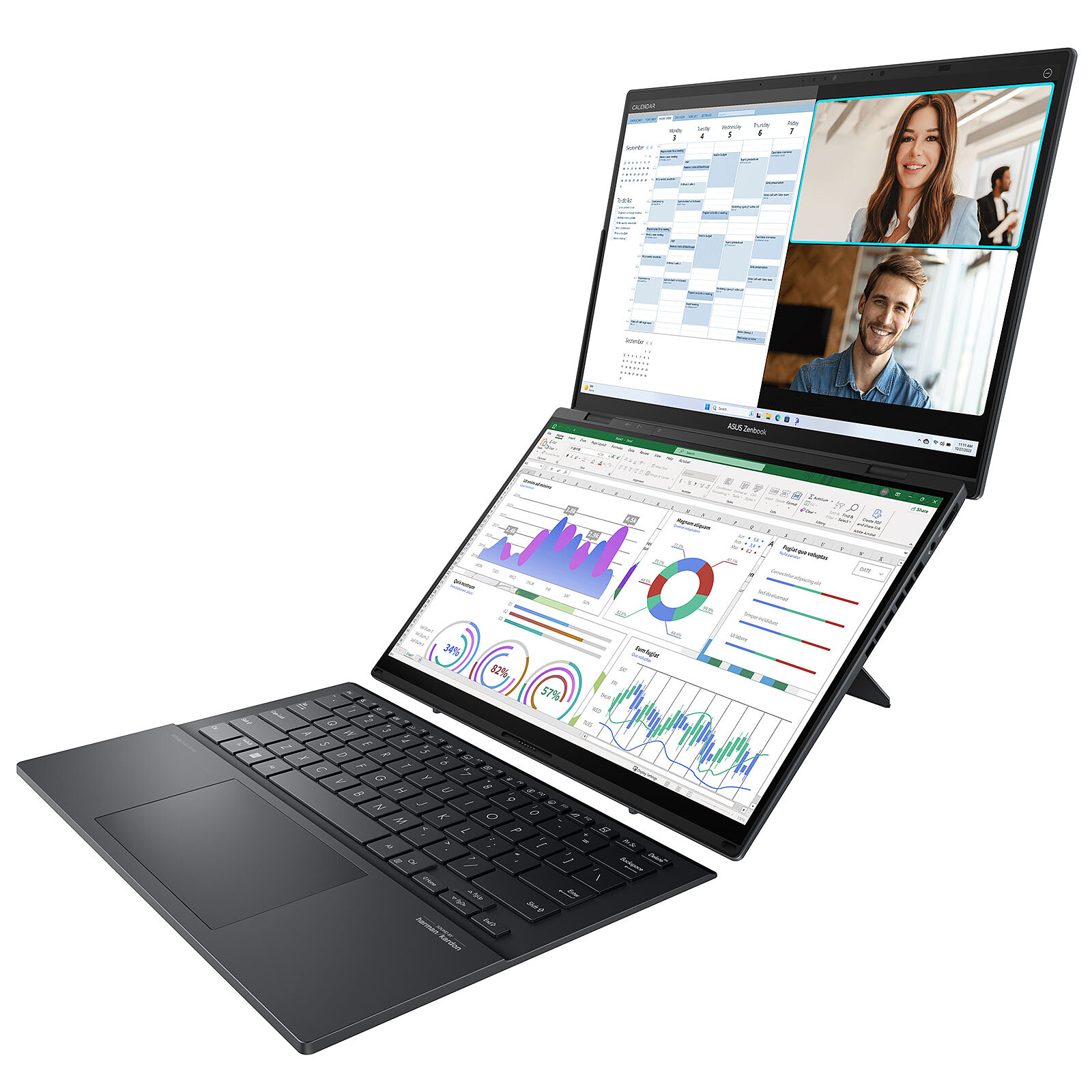 Matériels informatique pc portable ASUS ZenBook Duo UX8406MA-PZ246X infinytech Réunion 02