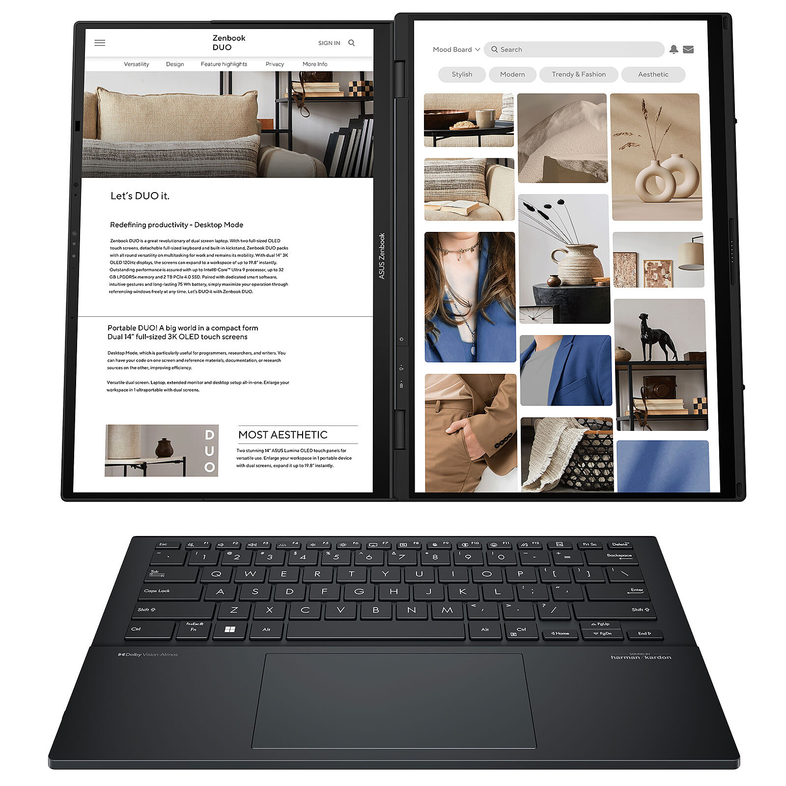 Matériels informatique pc portable ASUS ZenBook Duo UX8406MA-PZ246X infinytech Réunion 04