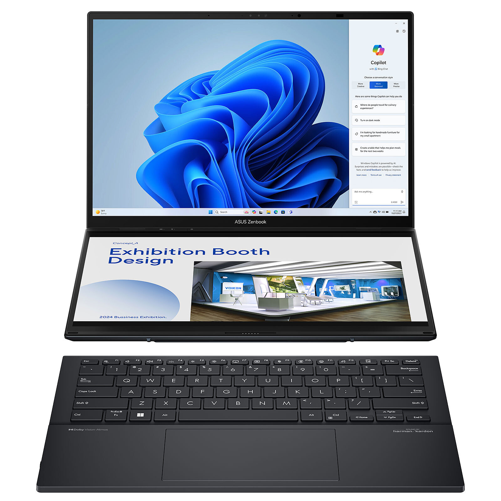 Matériels informatique pc portable ASUS ZenBook Duo UX8406MA-PZ246X infinytech Réunion 01