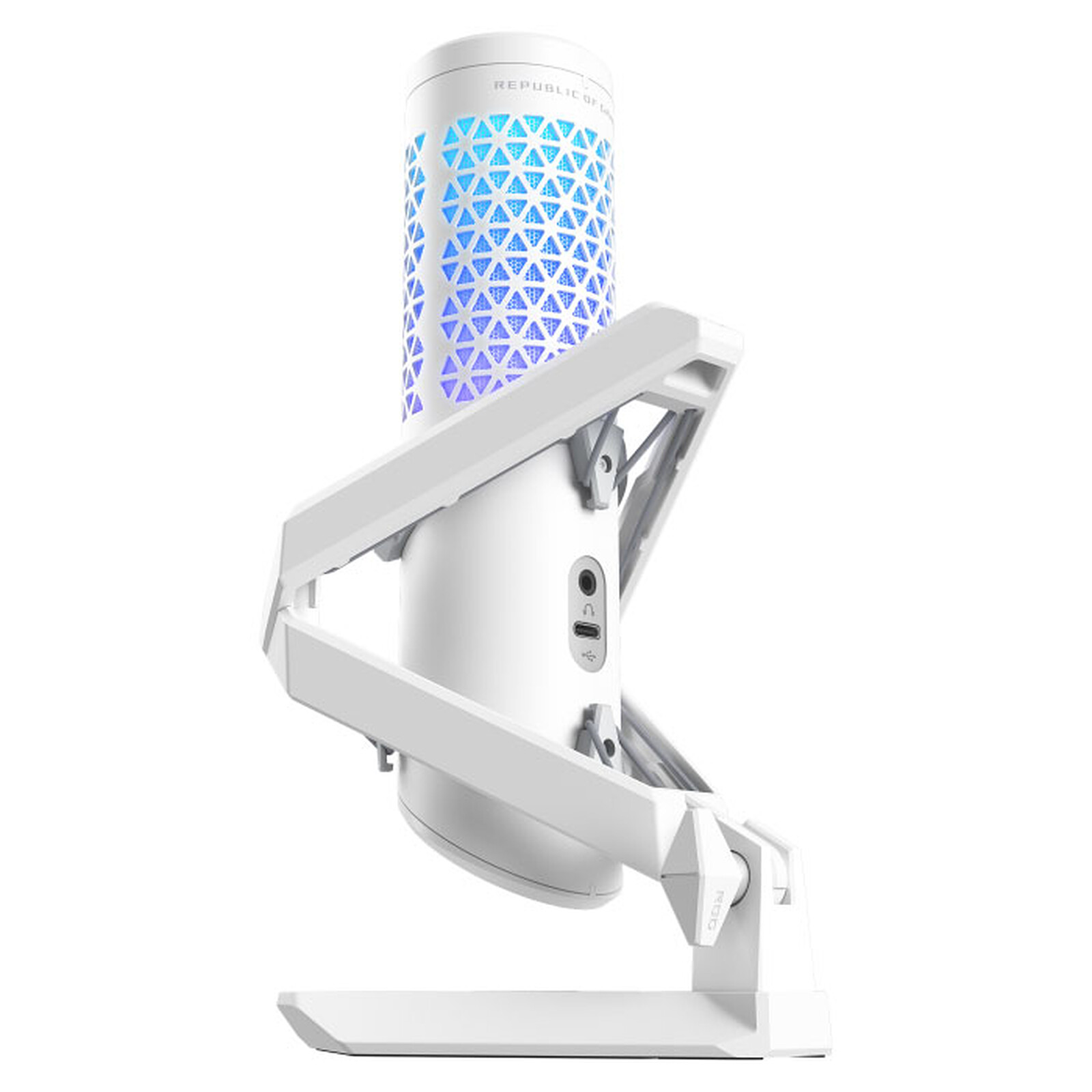 Matériels informatique microphone ROG Carnyx Blanc infinytech Réunion 02