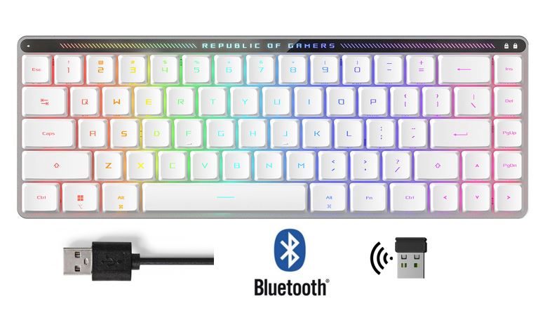 Matériels informatique clavier ASUS ROG Falchion RX Low Profile Blanc infinytech Réunion 01