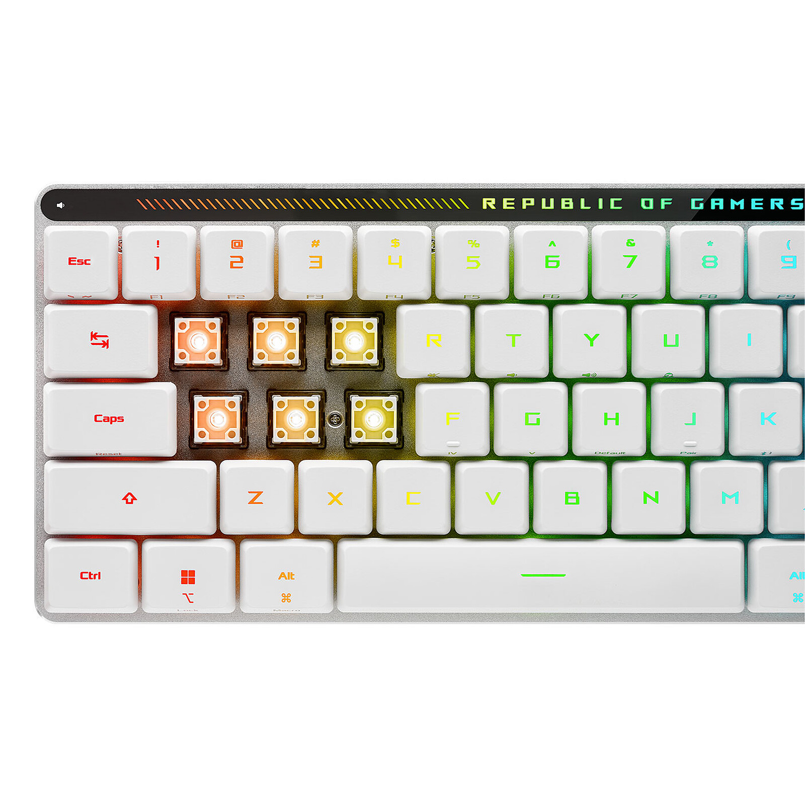 Matériels informatique clavier ASUS ROG Falchion RX Low Profile Blanc infinytech Réunion 04