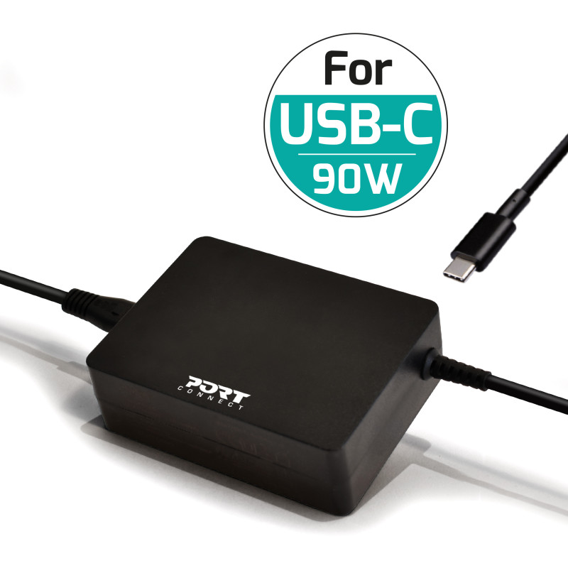Matériels informatique chargeur universel PORT DESIGNS 900098 USB-C 90W infinytech Réunion 01