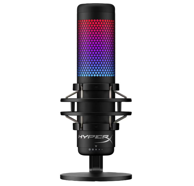 Matériels informatique microphone HP HyperX QuadCast S USB Gris Noir RGB infinytech Réunion 01