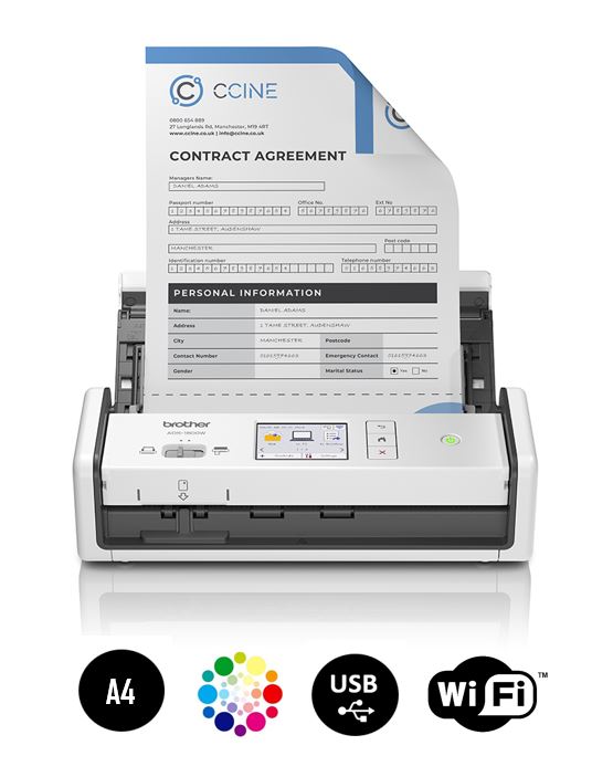 Matériels informatique scanner BROTHER ADS-1800W infinytech Réunion 01