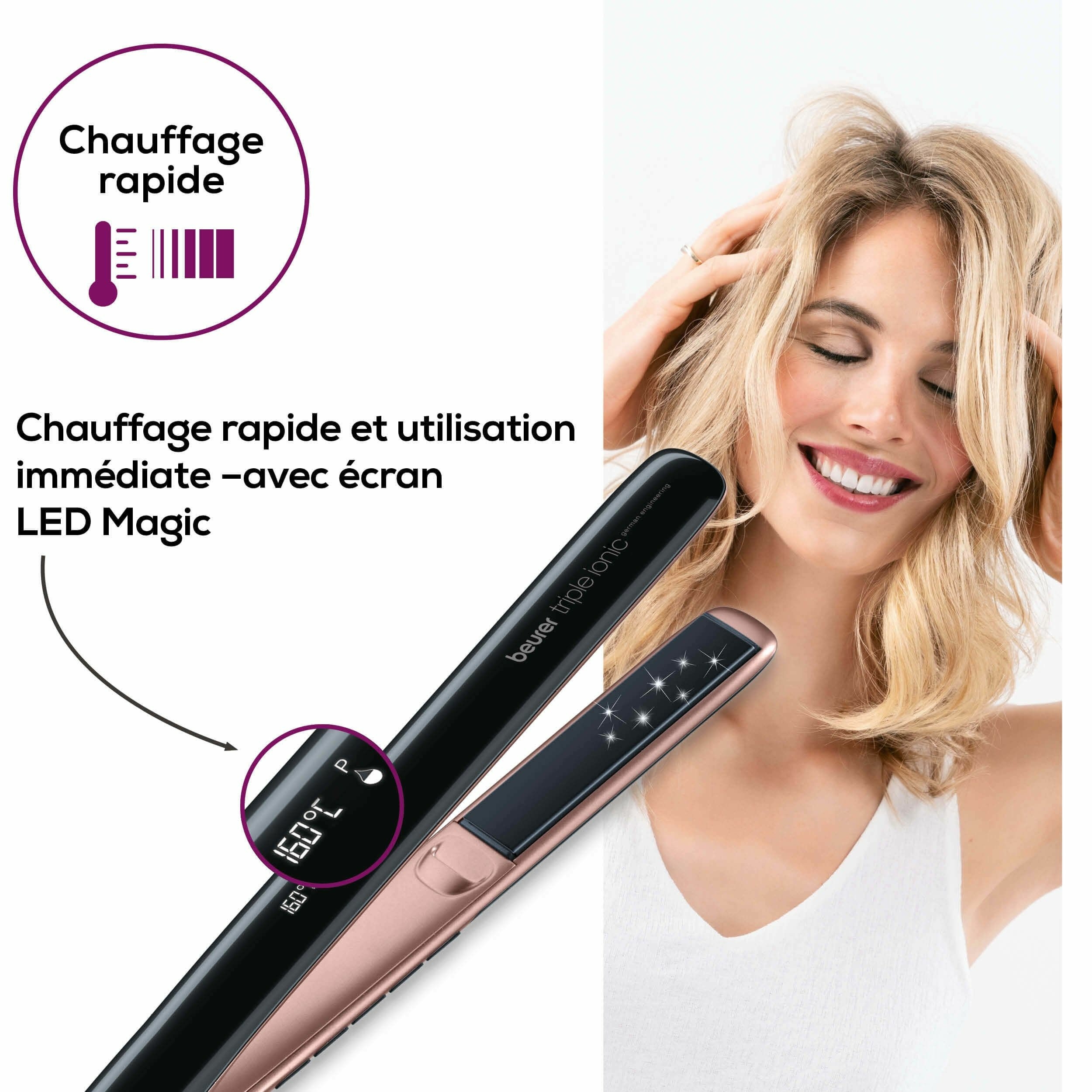 Petit électroménager lisseur BEURER HS80 infinytech Réunion 05