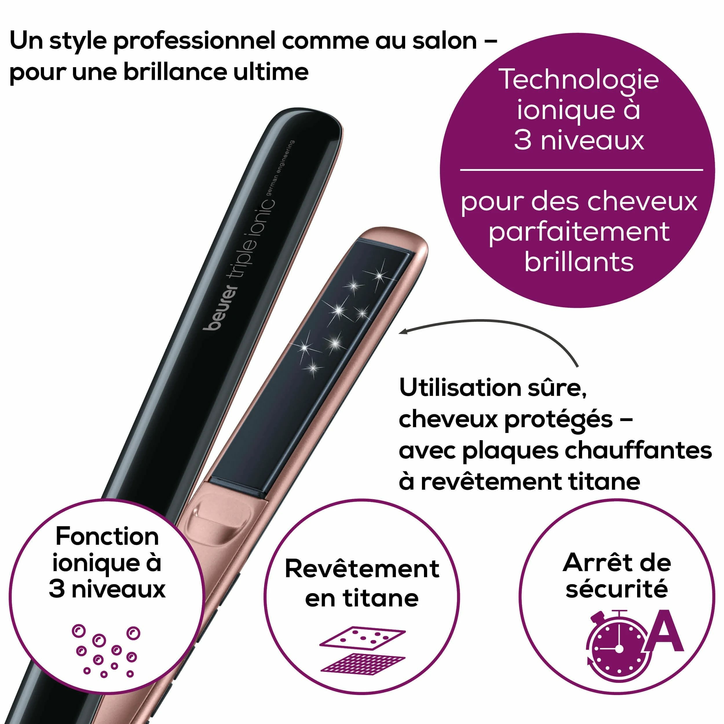 Petit électroménager lisseur BEURER HS80 infinytech Réunion 03