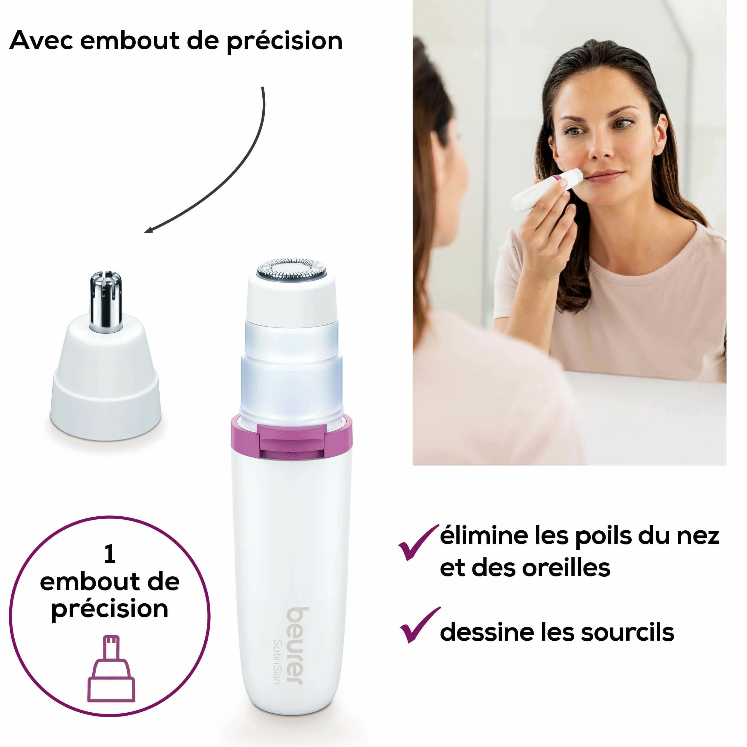 Petit électroménager rasoir visage BEURER HL 16 infinytech Réunion 04