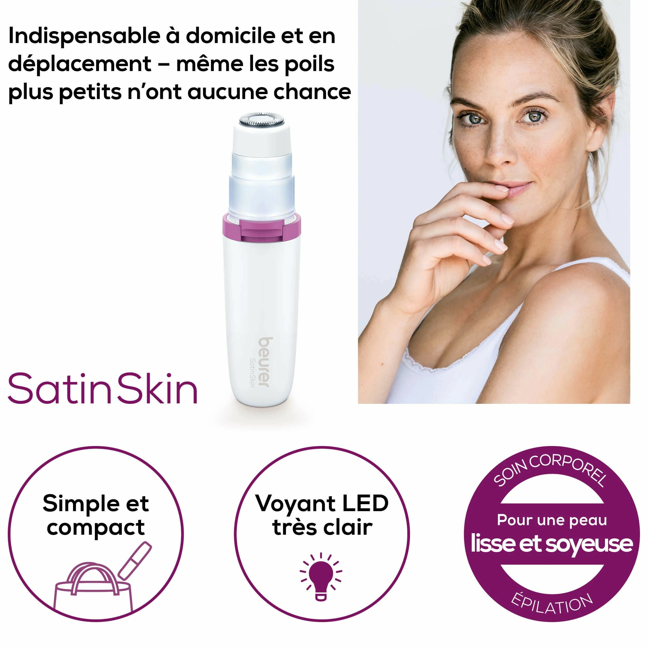 Petit électroménager rasoir visage BEURER HL 16 infinytech Réunion 02