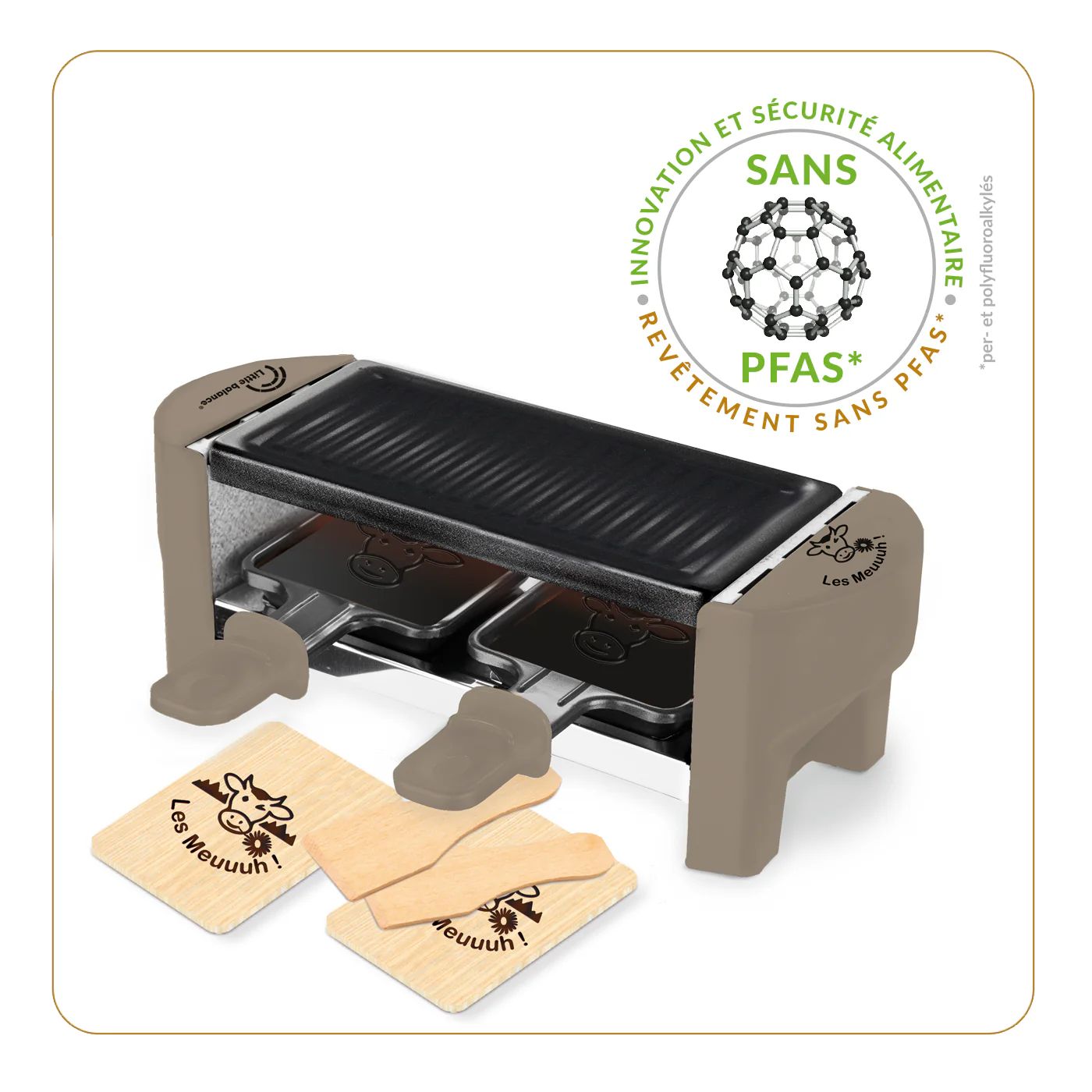 Petit électroménager Appareil à Raclette LITTLE BALANCE Meuuuh Duo Muscade infinytech Réunion 01