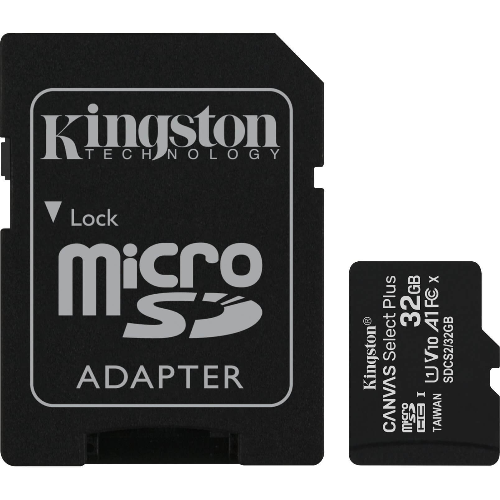 Matériels informatique micro SD Kingston Canvas Select Plus 32Go infinytech Réunion 01