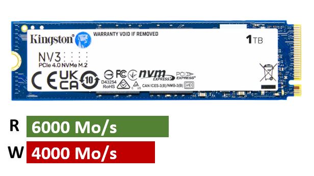 Matériels informatique disque SSD M.2 NVMe 2280 KINGSTON NV3 1To infinytech Réunion 01
