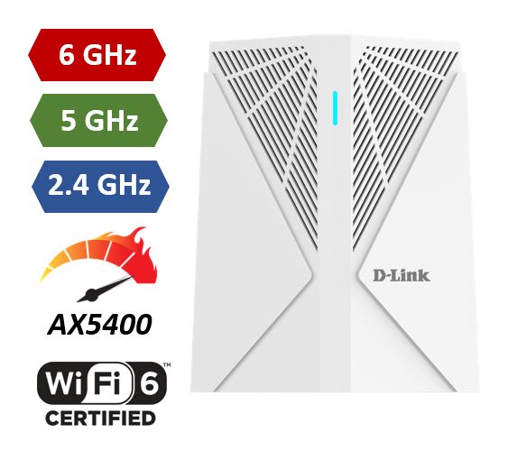 Matériels informatique routeur Wi-Fi 6 D-LINK DIR-XE5480 AX5400 Tri-Band infinytech Réunion 01