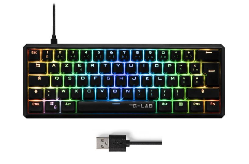 Matériels informatique Clavier THE G-LAB Keyz Thallium Switchs Rouges infinytech Réunion 01