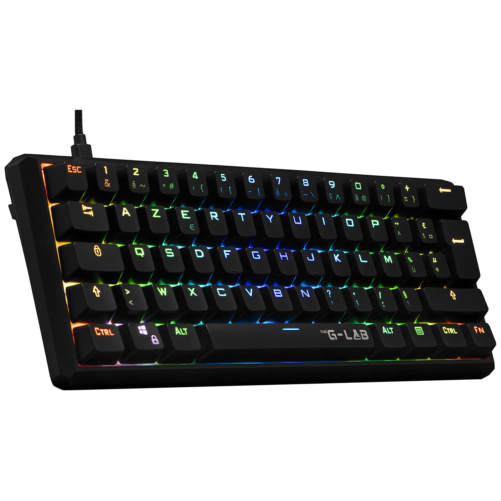 Matériels informatique Clavier THE G-LAB Keyz Thallium Switchs Rouges infinytech Réunion 03
