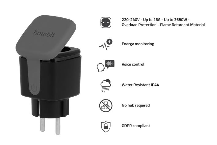 Matériels informatique prise extérieure connectée HOMBLI Outdoor Smart infinytech Réunion 04