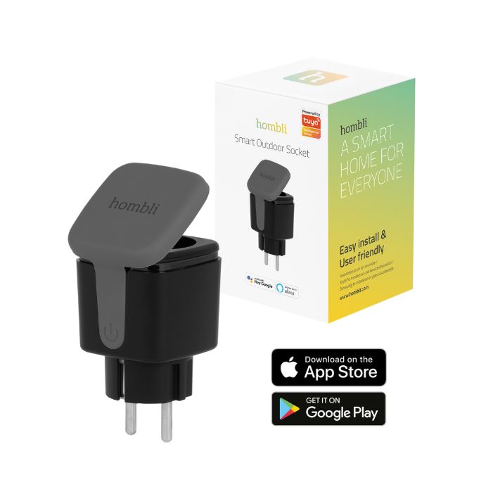 Matériels informatique prise extérieure connectée HOMBLI Outdoor Smart infinytech Réunion 02