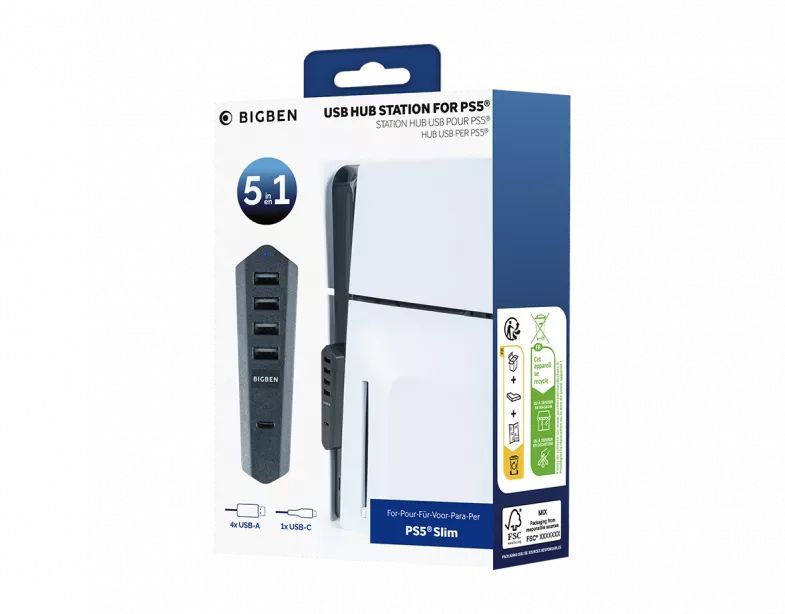 Matériels informatique hub USB NACON pour PlayStation5 Slim infinytech Réunion 03