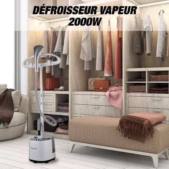 Petit électroménager défroisseur vertical TECHWOOD TDV-2006 infinytech Réunion 03