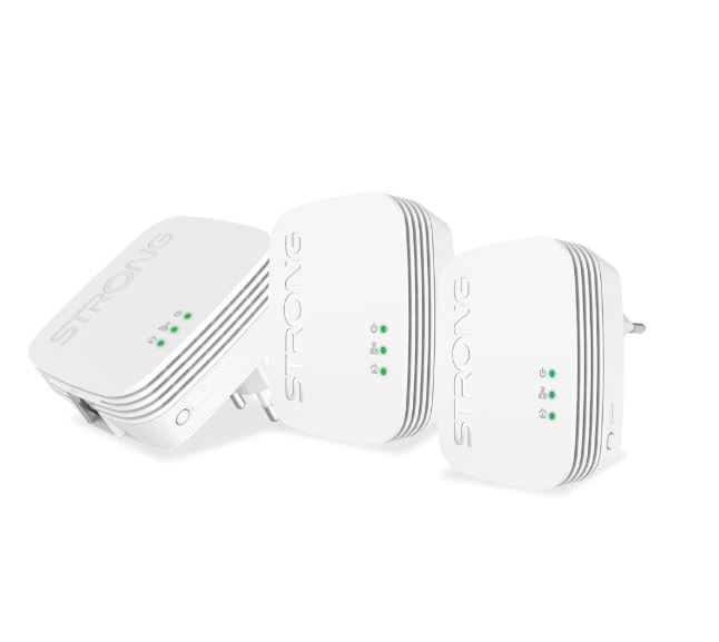 Matériels informatique pack de 3 CPL STRONG 600 Triple Mini infinytech Réunion 01