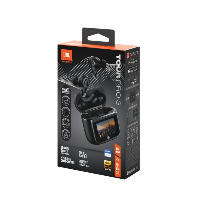 Matériels audio écouteurs JBL Tour Pro 3 Noir infinytech Réunion 07