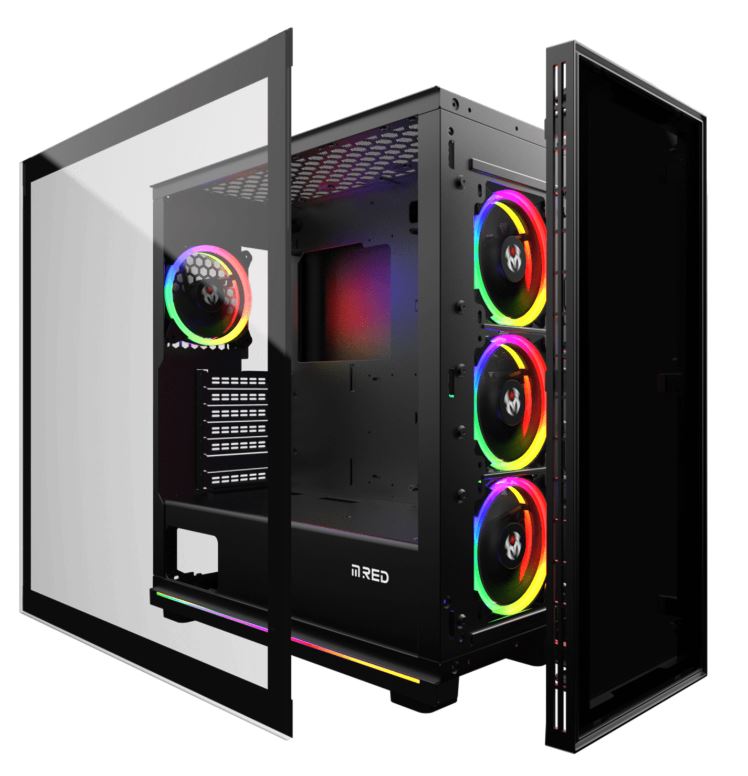 Matériels informatique boitier pc M.RED Black Destroyer MRF-004M infinytech Réunion 03