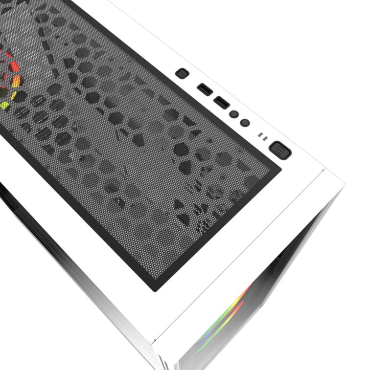 Matériels informatique boitier pc M.RED White Destroyer MR-005M infinytech Réunion 05