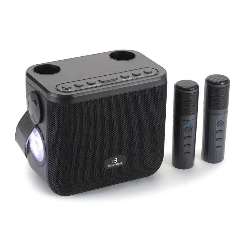 Matériels audio enceinte karaoké DYNABASS DBE50 Noire infinytech Réunion 01