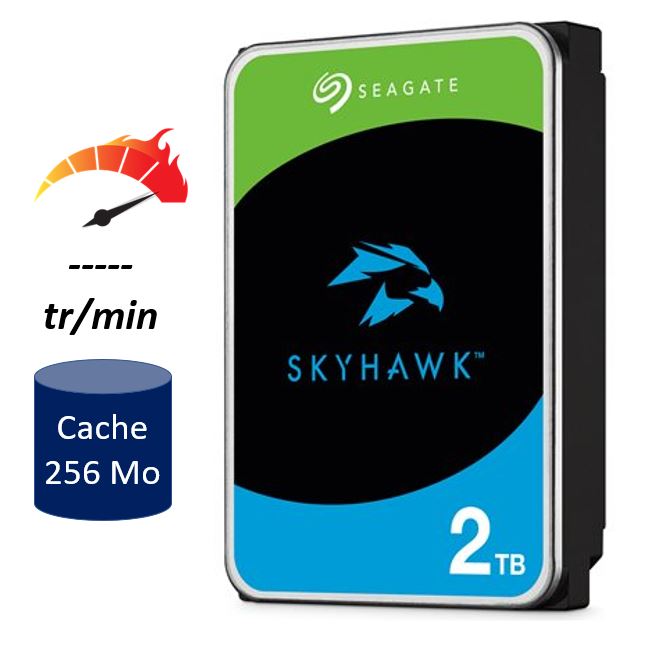 Matériels informatique disque dur Seagate SkyHawk 2 To ST2000VX017 infinytech Réunion 01