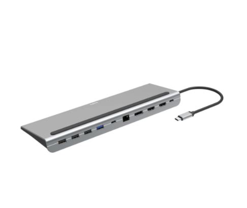 Matériels informatique Station daccueil USB-C HAMA Connect2Office 10 ports infinytech Réunion 02