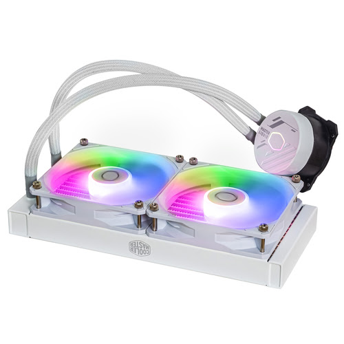 Matériels informatique watercooling Cooler Master MasterLiquid 240L Core ARGB Blanc infinytech Réunion 02