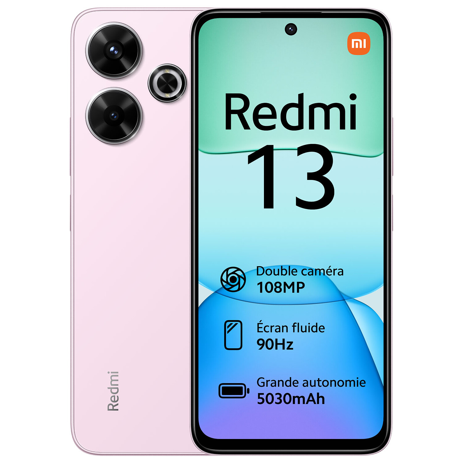 Téléphonie mobile smartphone XIAOMI Redmi 13 8Go 256Go 4G Rose infinytech Réunion 01