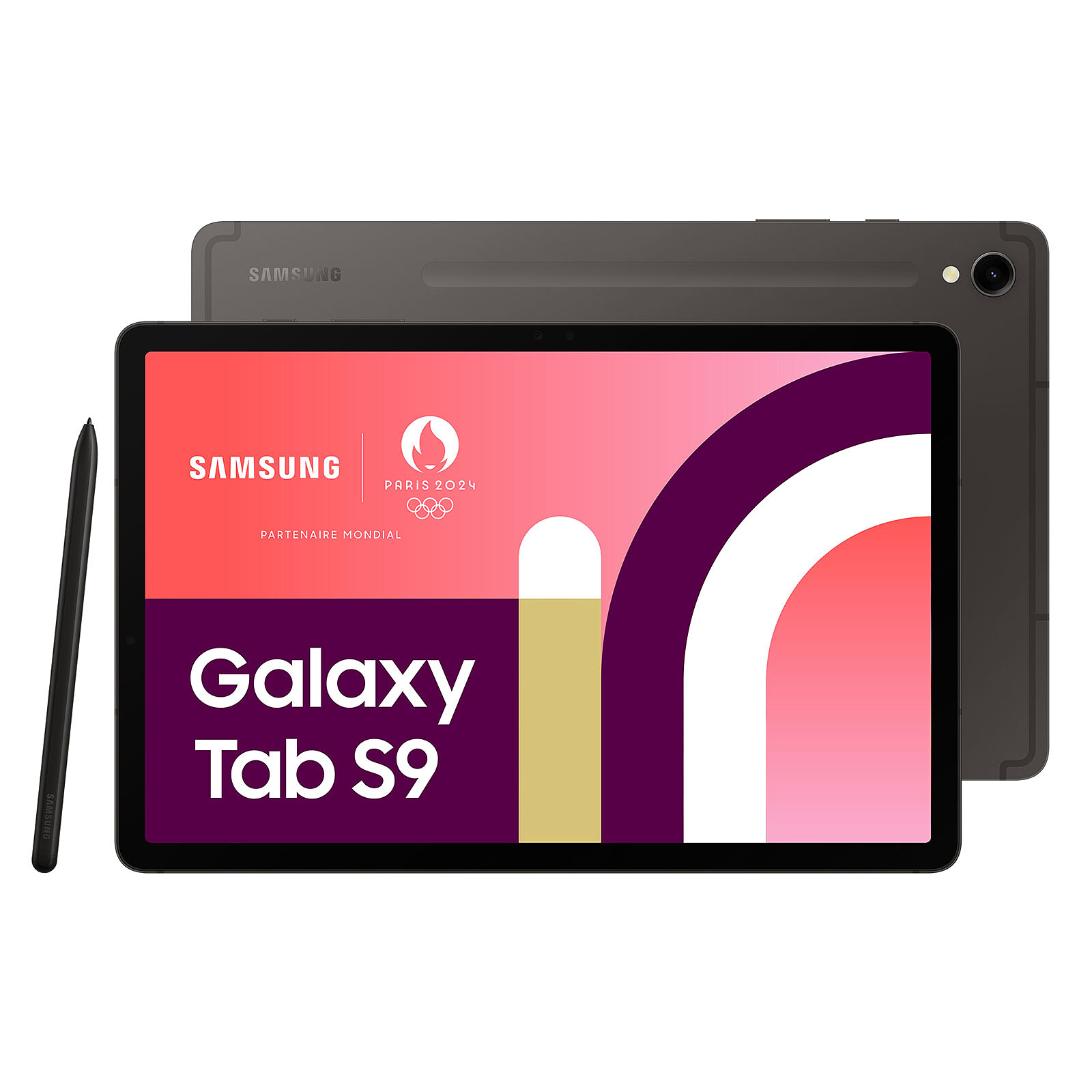 Matériels informatique tablette Samsung Galaxy Tab S9 SM-X710 128 Go Anthracite infinytech Réunion 01