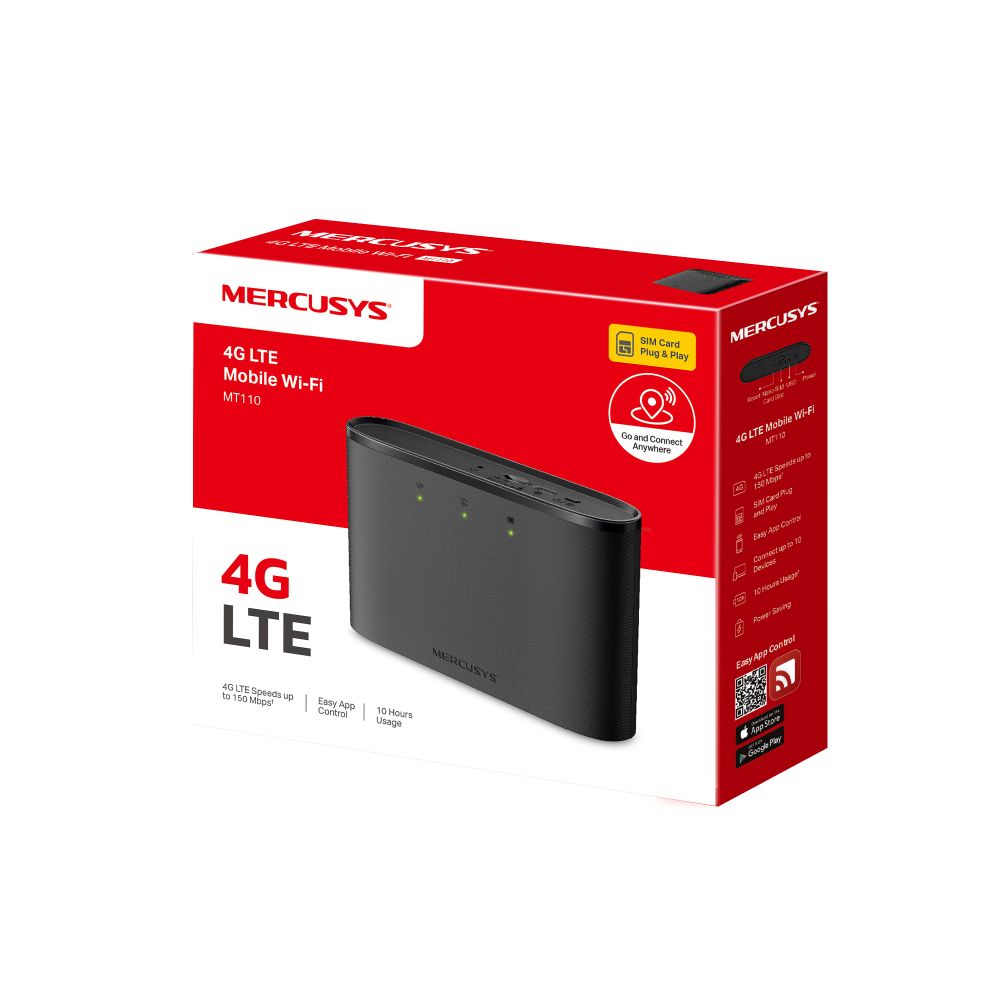 Matériels informatique routeur Wi-Fi 4G LTE MERCUSYS MT110 N150 infinytech Réunion 04