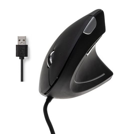 Matériels informatique souris verticale DACOMEX V150-U Filaire USB Noire infinytech Réunion 01