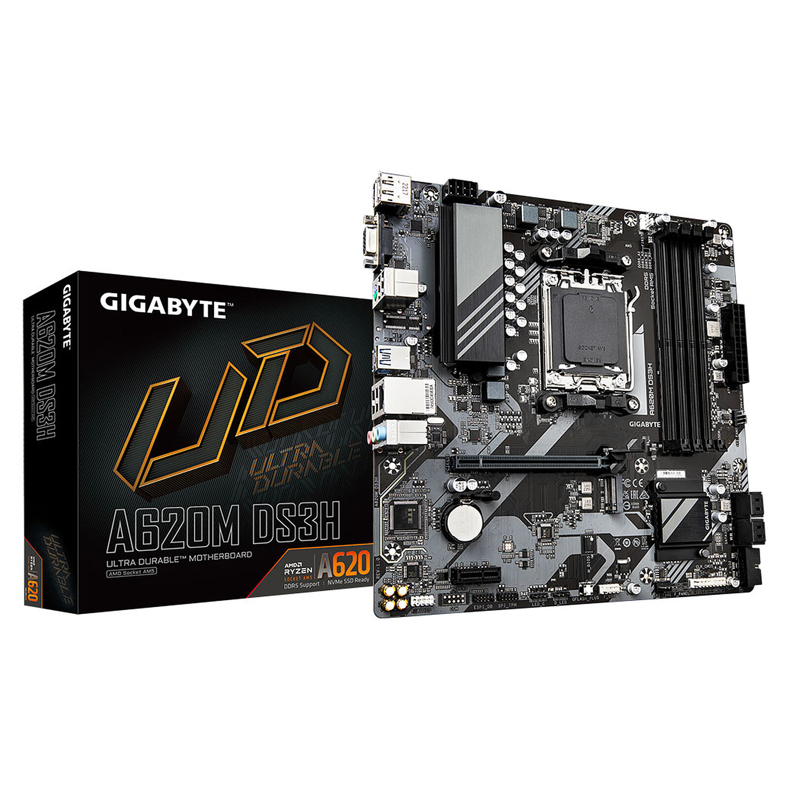 Matériels informatique carte mère Gigabyte A620M DS3H infinytech Réunion 01