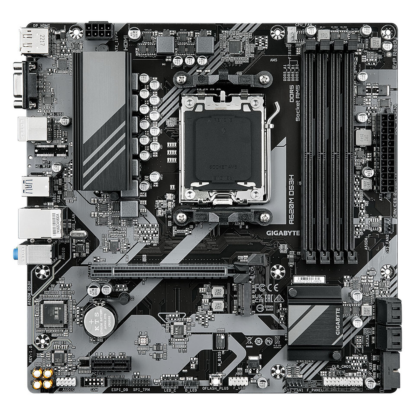 Matériels informatique carte mère Gigabyte A620M DS3H infinytech Réunion 02