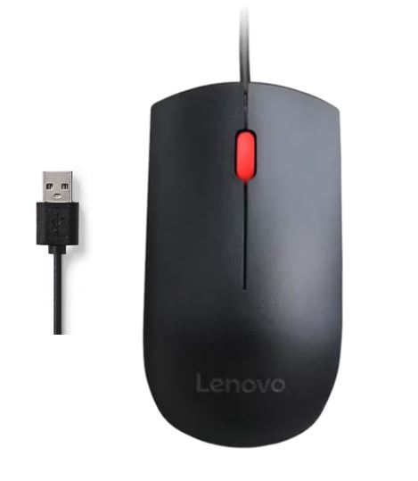 Matériels informatique souris LENOVO Essential Filaire USB Noire infinytech Réunion 01