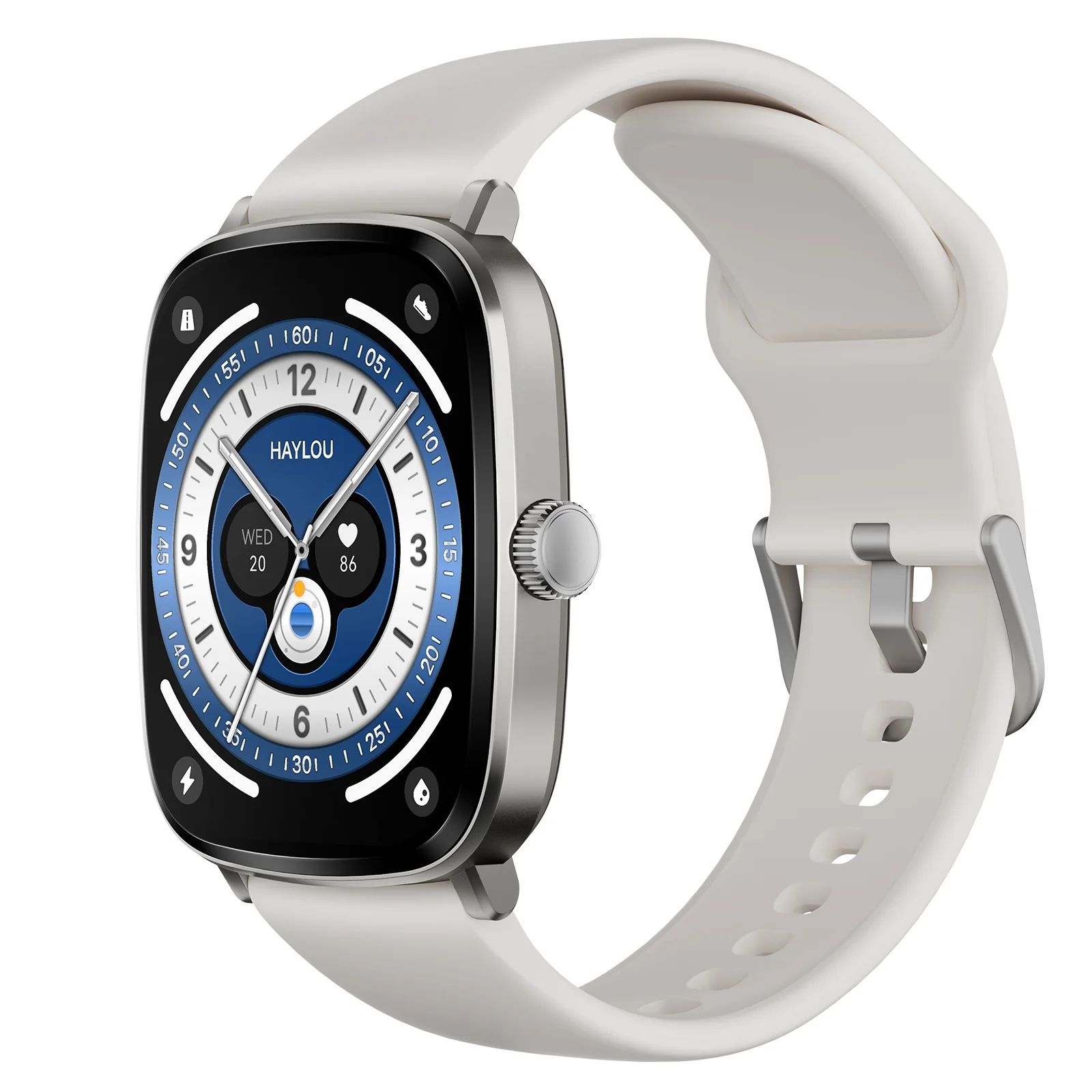 Objets connectés montre connectée HAYLOU RS5 Argent infinytech Réunion 02