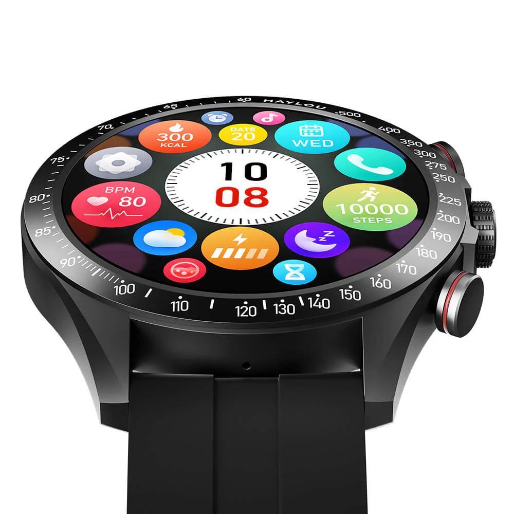 Objets connectés montre connectée HAYLOU Solar Pro Noire infinytech Réunion 02